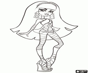 Cleo de Nile from Monster High coloring page printable game