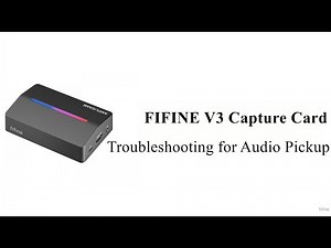 [Tutorial] of Fixing Audio Pickup Issues with FIFINE V3 Capture Card via PC Audio and OBS Settings