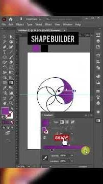 🔥 Shape Builder Tool in Illustrator in 60 Seconds! #shorts #viral #trending #shapebuilder #tools