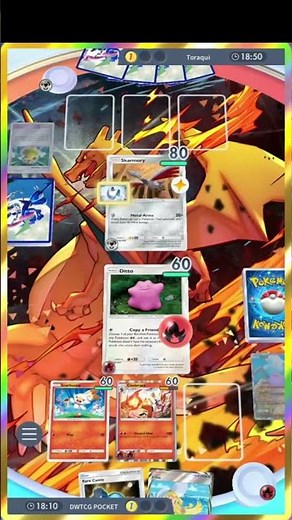 Ditto KO... using Cinderace Attack! | Pokémon TCG Pocket