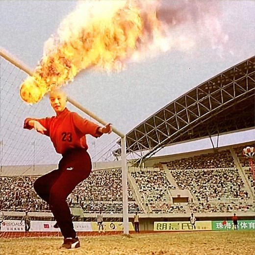 When A Shaolin 🥋 Kung Fu Master Becomes A Goal Keeper ⚽🥅 | Shaolin Soccer #edit #shorts