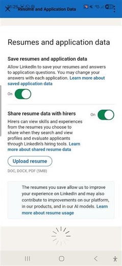 how to upload your resume to LinkedIn