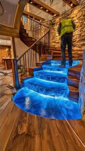 This Waterfall Staircase is a Work of Art! 🌊✨