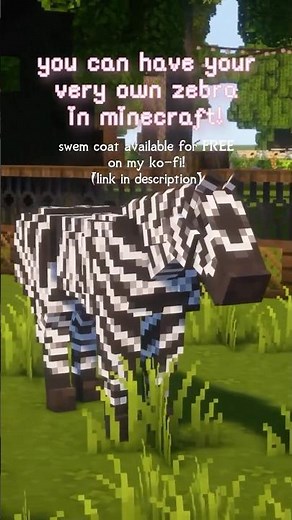 zebras in minecraft?! yes please! 🦓🖤🤍 #swem #starwormequestrian #minecraftmods
