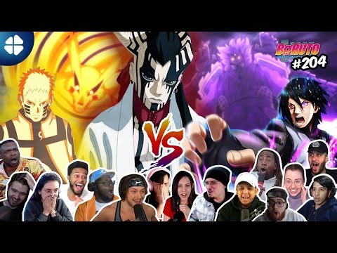 🔥Naruto/Sasuke VS JIGEN 🌎 MEGA Reaction Mashup 🔥 | Boruto 204 🇯🇵 [ボルト -- 海外の反応]