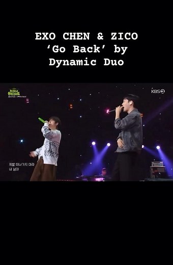 EXO main vocalist CHEN in his main rapper era - ‘Go Back’ by Dynamic Duo w/ Zico #첸 #지코 #CHEN #ZICO