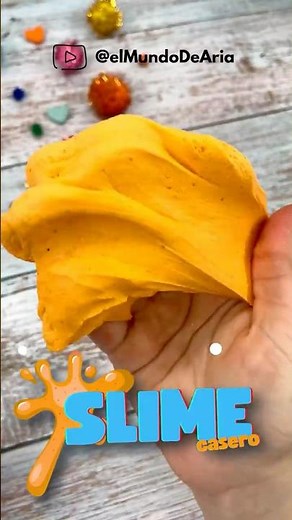 How to make homemade slime quickly and easily (no borax or stains required)! 🧡