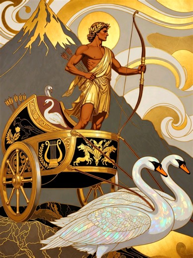 "Apollo And The Swans" by Dizzy The Green Wizard Available soon on al...