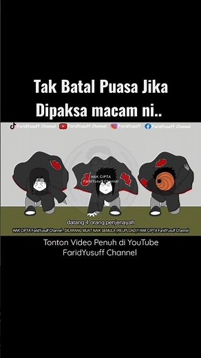 😆 Hukum Termakan Ketika Puasa, UAI | #uai #ustazazharidrus #faridyusuffchannel #akatsuki #anime