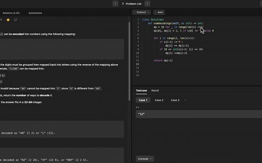 【leetcode】【动态规划】【91. Decode Ways】