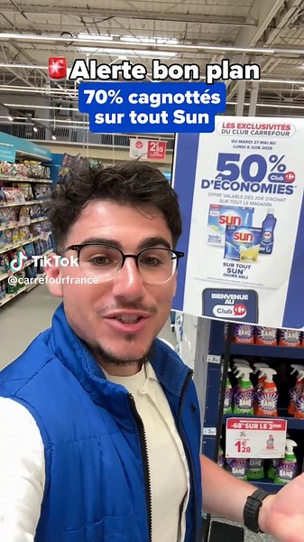 70% de réduction sur la marque Sun (Hors sel) 😱 C’est dingue 🤪 #carrefour #promo #bonplan