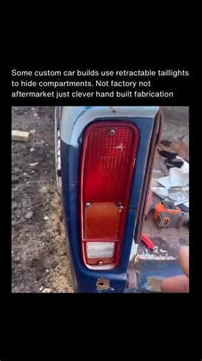 explain.world on Instagram: "Some custom car builds hide clever features right in plain sight. One unique example is retractable taillights that open or slide away to reveal hidden compartments behind them. This isn’t a factory feature or a store-bought mod—it’s pure hand-built craftsmanship. Instead of being fixed, the taillight housing is designed to fold, drop, or slide using a simple latch or pin, uncovering a concealed space. These custom solutions aren’t meant for routine maintenance but a