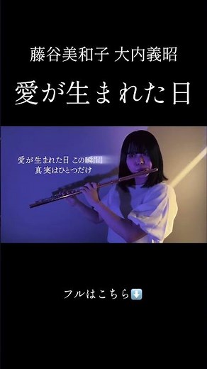 愛が生まれた日 / 藤谷美和子 大内義昭 #flutecover #フルート #名曲