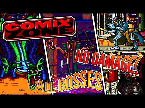 Comix Zone (Sega Genesis) | All Bosses (No Damage)