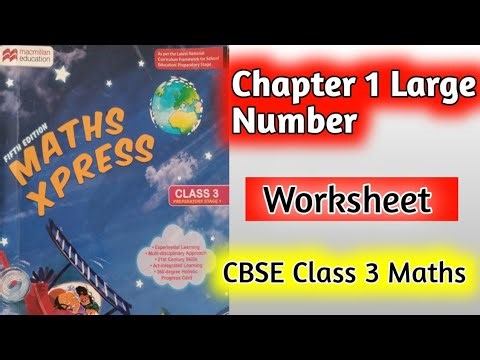 Class 3 Maths Worksheet Chapter 1 Large Number |Large Number Class 3 Maths|hpsgurugram | Class3