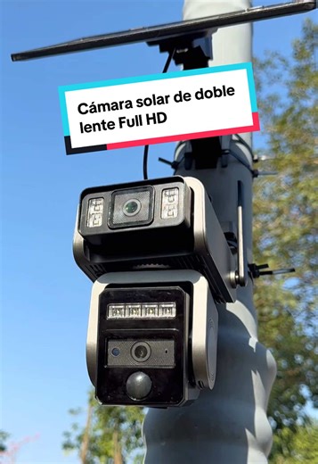 Oferta flash limitada: Cámara solar de doble lente Full HD, resistente a climas duros – Compra hoy, entrega en 2 días en áreas seleccionadas #camara #securitycamera #solarcamera #camarasdeseguridad #tiktokshopholidayhaul