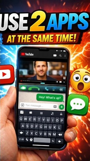 Use 2 Apps at the Same Time on Your Phone!