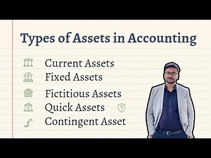 Types of assets in accounting| Assets | fixed and current assets | MS GK | PPSC