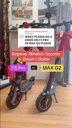 Segway-Ninebot F3 Pro vs. MAX G2 Buyer’s Guide 🛴💰 #segway #buyersguide