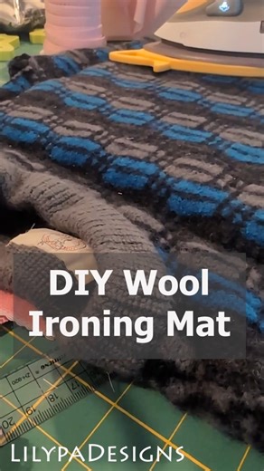DIY Wool Ironing Mat From a Thrifted Sweater #sewinghacks #sewingtips #sewingstudio