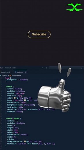 🔔 Subscribe Button with Hover Effects | HTML & CSS #webdevelopment