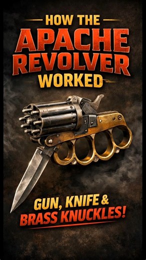 How the Apache Revolver Worked | The Most Dangerous Folding Gun in History 😮 #shorts