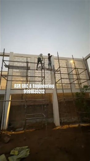 FRP Jali Installation Work in Progress | Central Park Delhi | ASR GRC & Engineering
