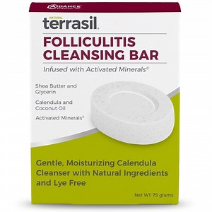 Folliculitis Soap Cleansing Bar by Terrasil - Featuring Natural Tea Tree Oil & Calendula (75gm Bar)