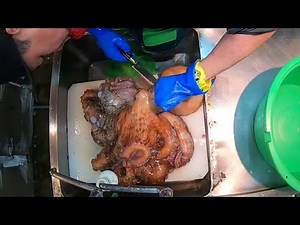 How To Prepare Giant Octopus | Japanese chef Cutting Octopus