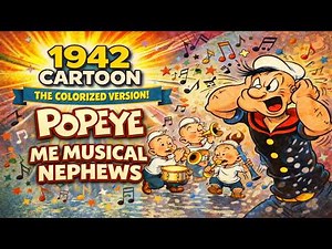 Popeye – Me Musical Nephews (1942) 🥬 | Colorized | Full Cartoon