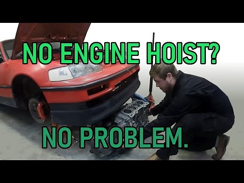 How to Pull Engine from CRX/Civic/Integra Without a Hoist