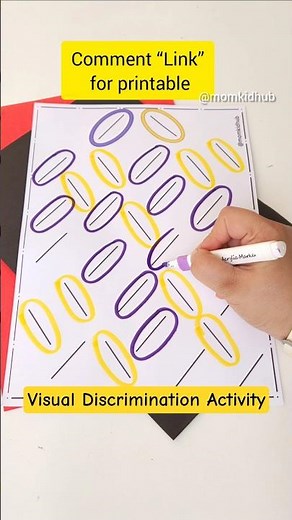 Visual Discrimination Activity To Improve Concentration and Focus #freeworksheets #kidsactivities