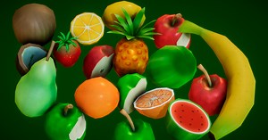 (Low Poly) Fruits Pack | 3D Food | Unity Asset Store