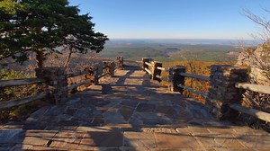 Mount Magazine State Park Arkansas during Sunset Fall Foliage Autumn Colors