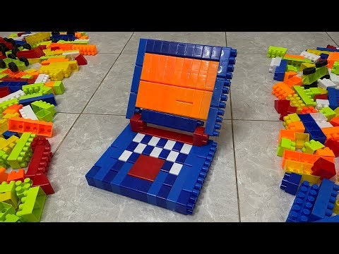 Satisfying diy block laptop/ building blocks/ block fun/ block ASMR