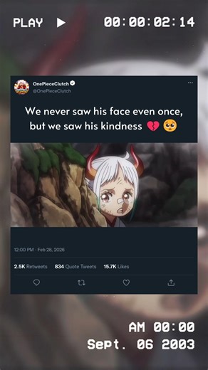 The Man We Never Saw—But His Kindness Changed Everything❤️‍🩹💔#onepiece