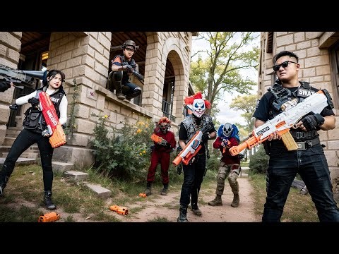 LTT Nerf Mod : Black Flash Ambushed! Nerf Guns Battle Against a Crime Lord