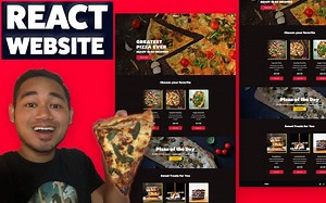 用react建一个pizza网站【中英字幕，分P】