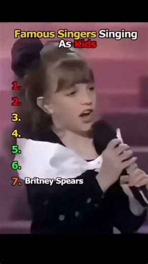 Famous singers singing As kids