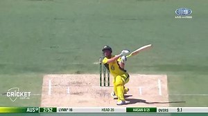 Watch all of Australia's wickets in the first ODI