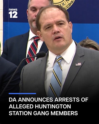GANG ARRESTS: Suffolk DA announces arrests of alleged Huntington Station gang members. Watch News 12 and tune into our stories for more. https://bit.ly/49S8n9R | News 12 Long Island