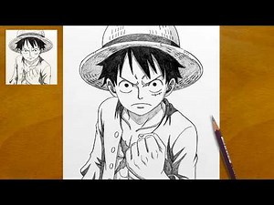 How to Draw Luffy Step by Step | Easy One Piece Pencil Drawing