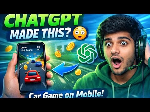 I Made a Car Game Using ChatGPT on Mobile 😳🔥
