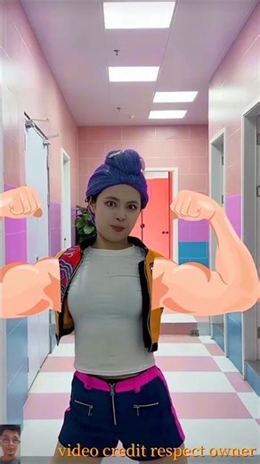 Aori New Viral Video | Pink or Purple? Cartoon Muscles Challenge! 💪#shorts #funny