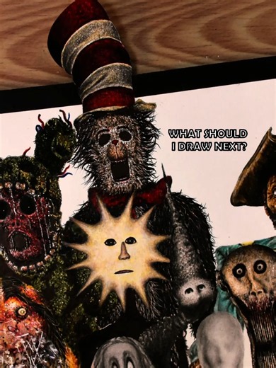 How to Draw The Cat in the Hat | Horror Pack #thecatinthehat #analoghorror #horror #drawing