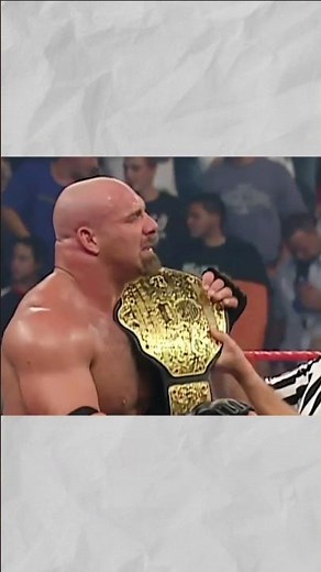 Goldberg Won Wwe Championship By Defeating Triple H