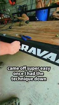 Trailer brand logo removal then installing my own logo design #shorts