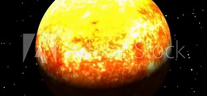 Sun planet rotation and animation with glob sphere and science