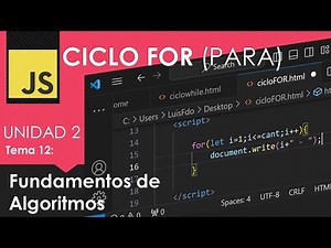 12 Ciclo FOR - ejemplo sencillo, mostrar secuencia de números.