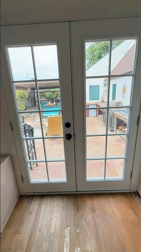 🚪 From Sliding Door to Beautiful French Doors! ✨